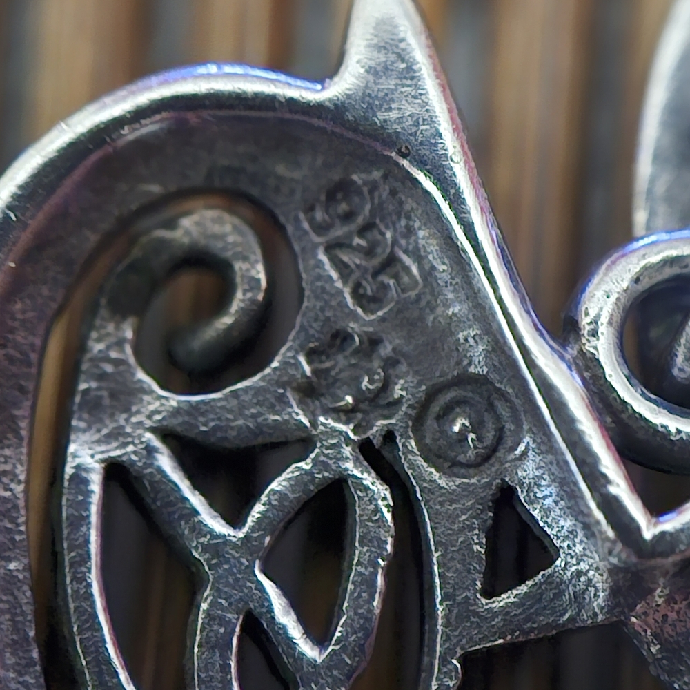 925 Celtic Heart Silver Pendant (Vintage) - Picture 7 of 10
